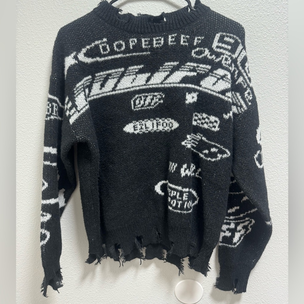 Vintage “ripped” sweater